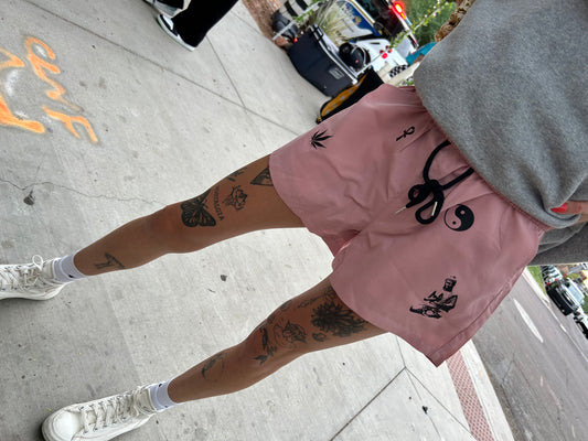 Peace Records Pink Shorts