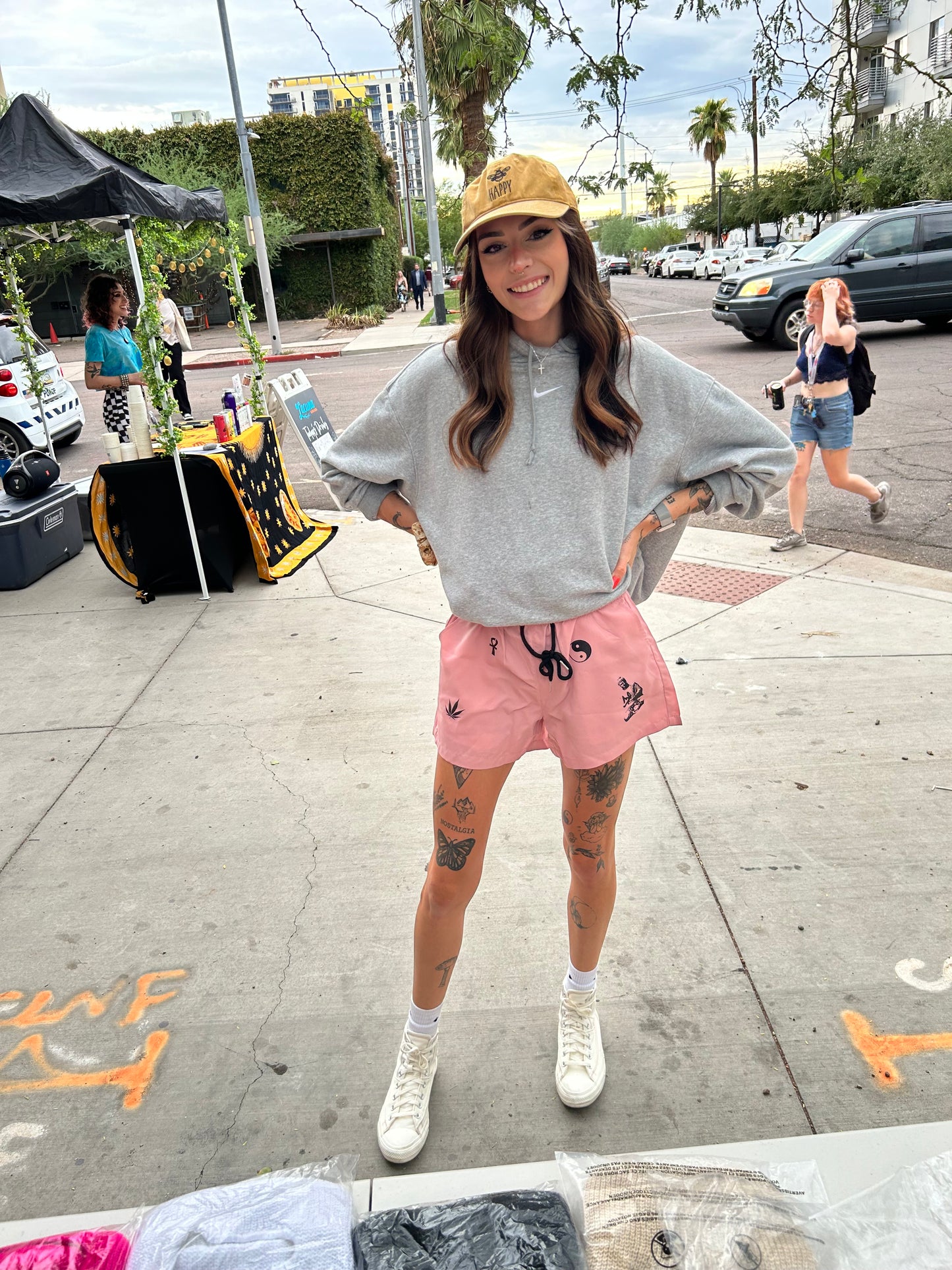 Peace Records Pink Shorts