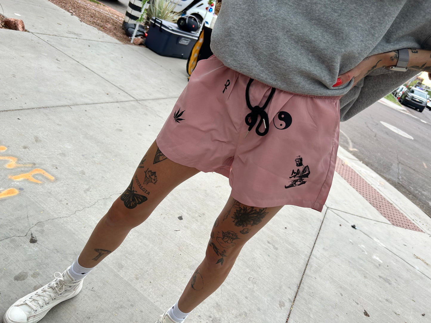 Peace Records Pink Shorts